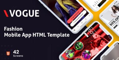 Royal Fashion Mobile App HTML Template