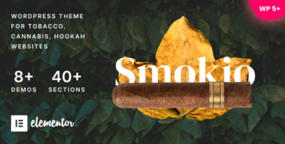 Smokio - Tobacco & Cannabis WordPress Theme