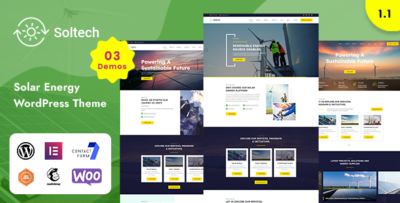 Soltech - Solar Renewable Energy WordPress Theme