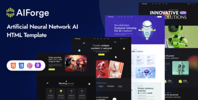 AIForge - Multipurpose AI SAAS Startup HTML Template