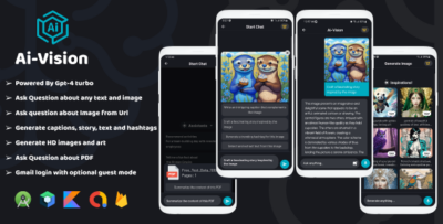 AiVision Powered By Chat GPT-4ogpt-4o-mini , Image Input, AI Chat, Complete Android App
