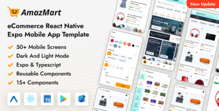 AmazMart - React Native Expo eCommerce Mobile App Templatec