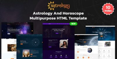 Astrology and Horoscope Responsive HTML 5 Template