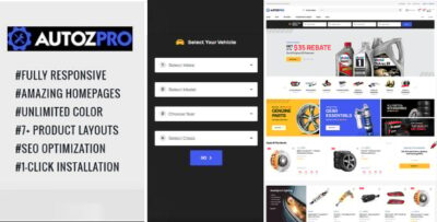 Autozpro- Premium Auto Parts Prestashop Theme