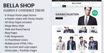 Bella - eCommerce HTML Shop with RTL