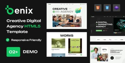 Benix – Creative Digital Agency & Portfolio HTML5 Template