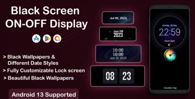 Black Screen ON OFF Display - Always on Display - Play Video in Background - Amoled Lock Screen