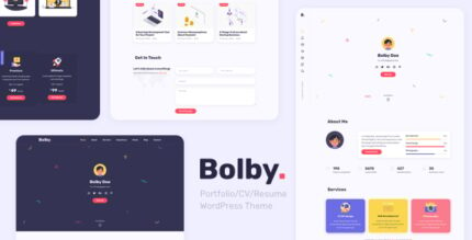 Bolby - PortfolioCVResume WordPress Theme v1.0.8