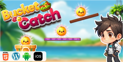 Bucket Catch - HTML5 Construct3 Game