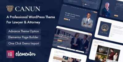 Canun - Lawyer & Attorney WordPress Theme v1.0.5