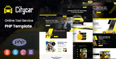 Citycar - Online Taxi Service PHP Template