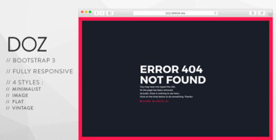 DOZ - Creative 404 Pages