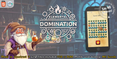 Elemental Domination - HTML5 Casual game