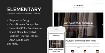 Elementary - A Responsive Shopify Theme