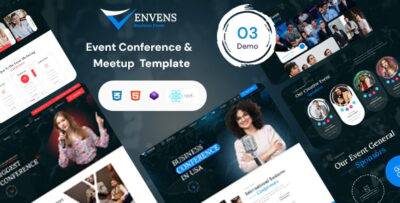 Envens - React NextJS Event, Conference & Meetup Template