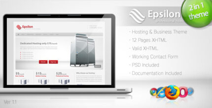 Epsilon - Hosting and Business Template