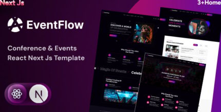 EventFlow - Event & Conference Organization React NextJS Template