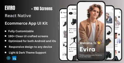 Eviro - Ecommerce React Native Expo App Ui Kit