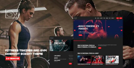 Fitness - Fitness Trainer and Gym Workout Script Theme