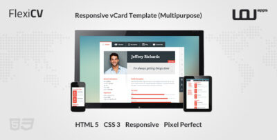 FlexiCV - Responsive vCard HTML Template