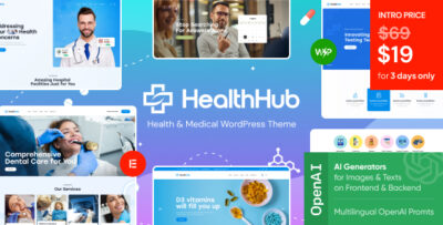 HealthHub - Health & Medical WordPress Theme