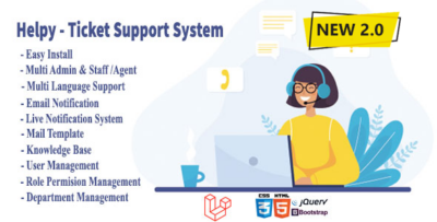 Helpy - Knowledge Base Ultimate Support Ticket Help Desk System