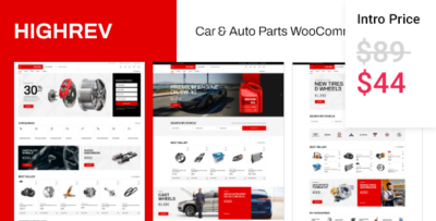 HighRev - Car & Auto Parts WooCommerce Theme