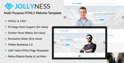 Jollyness - Multi Purpose HTML5 Website Template