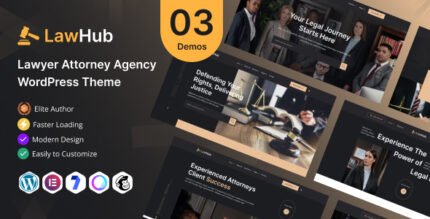 LawHub – Lawyer Attorney Agency WordPress Theme.