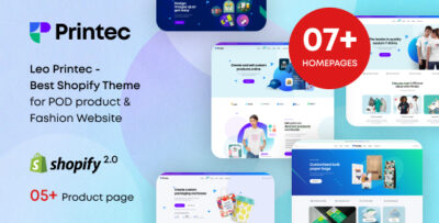 Leo Printec - Pod Product & Fashion Shopify Theme