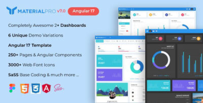 MaterialPro Angular 17 Admin Template