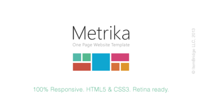 Metrika — Responsive OnePage Template