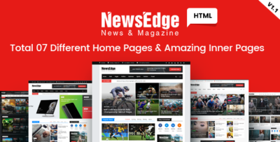 NwsEdge - News & Magazine HTML Template