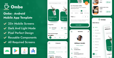 Ombe - eCommerce Android Mobile App Template