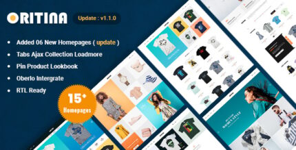 Oritina - Fashion, T Shirt & Accessories Shopify Theme