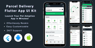 Parcel Tracker Flutter App UI Kit Delivery App