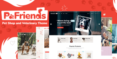 PawFriends - Pet Shop and Veterinary Theme