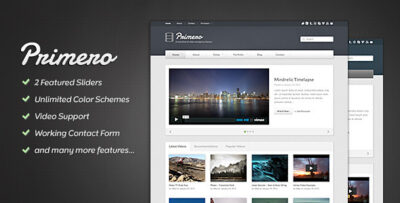 Primero - Video HTML Template