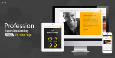 Profession - CV Resume HTML Template