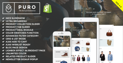 Puro - Responsive Shopify Theme (Sections Ready)