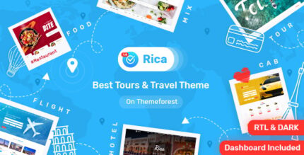 Rica - Travel , Tours , Food Delivery, Hotels & Restaurants Site Template + Admin Html Included