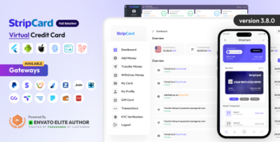 StripCard - Virtual Credit Card Full Solution v3.8.0