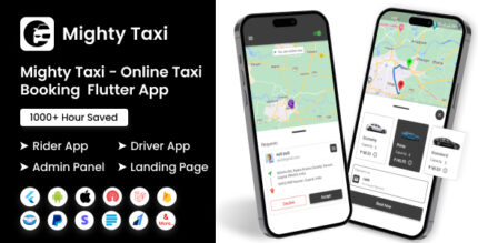 Taxi - Flutter Online Taxi Booking Full Solution User App Admin Laravel Panel Driver app