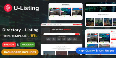 U-Listing Directory - Listing HTML Template
