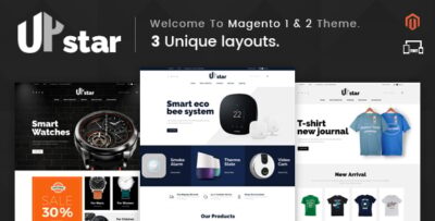 UpStar - Responsive Magento 1 & 2 Theme