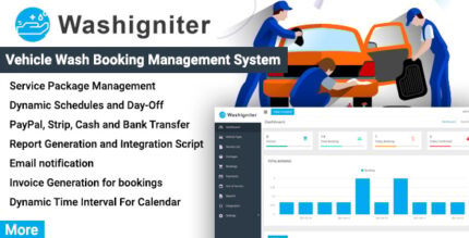 Washigniter - Vehicle Wash Booking Management System