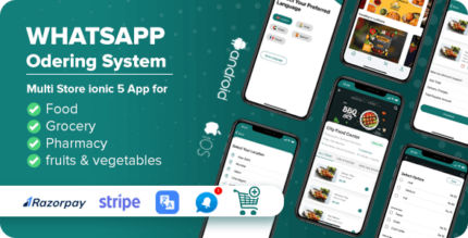 Whatsapp Ordering - Complete App with ionic 6 & Laravel Backend