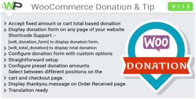 WooCommerce Donation & Tip