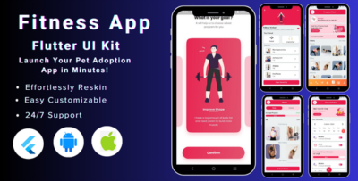Workout - Fitness Flutter App UI Kit Template