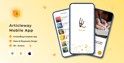 write way - ArticleBlog writing App Flutter With Admin Panel